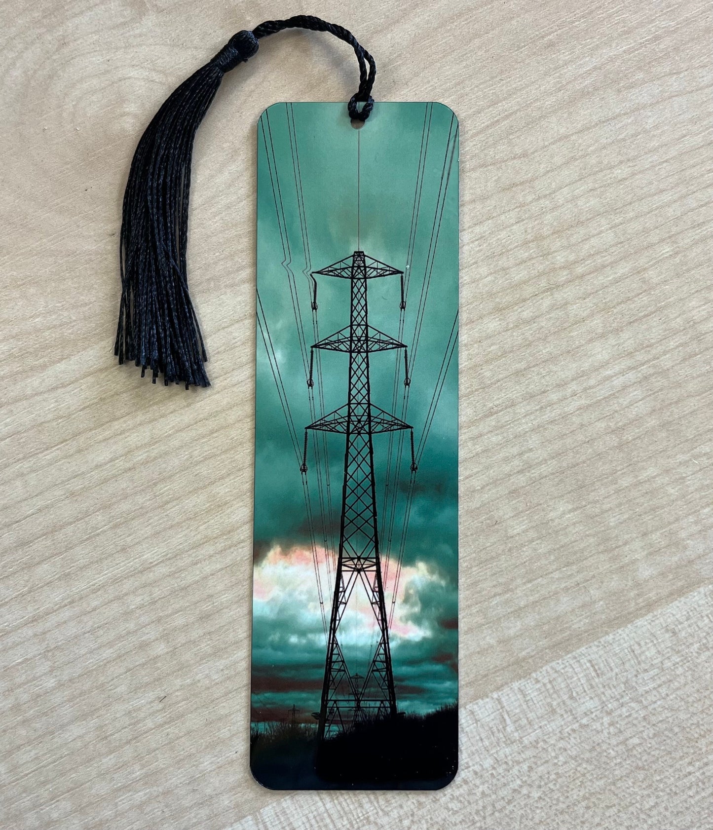 Pylon Bookmark (Green) Bookmark (aluminium) - Choose from 3 sizes