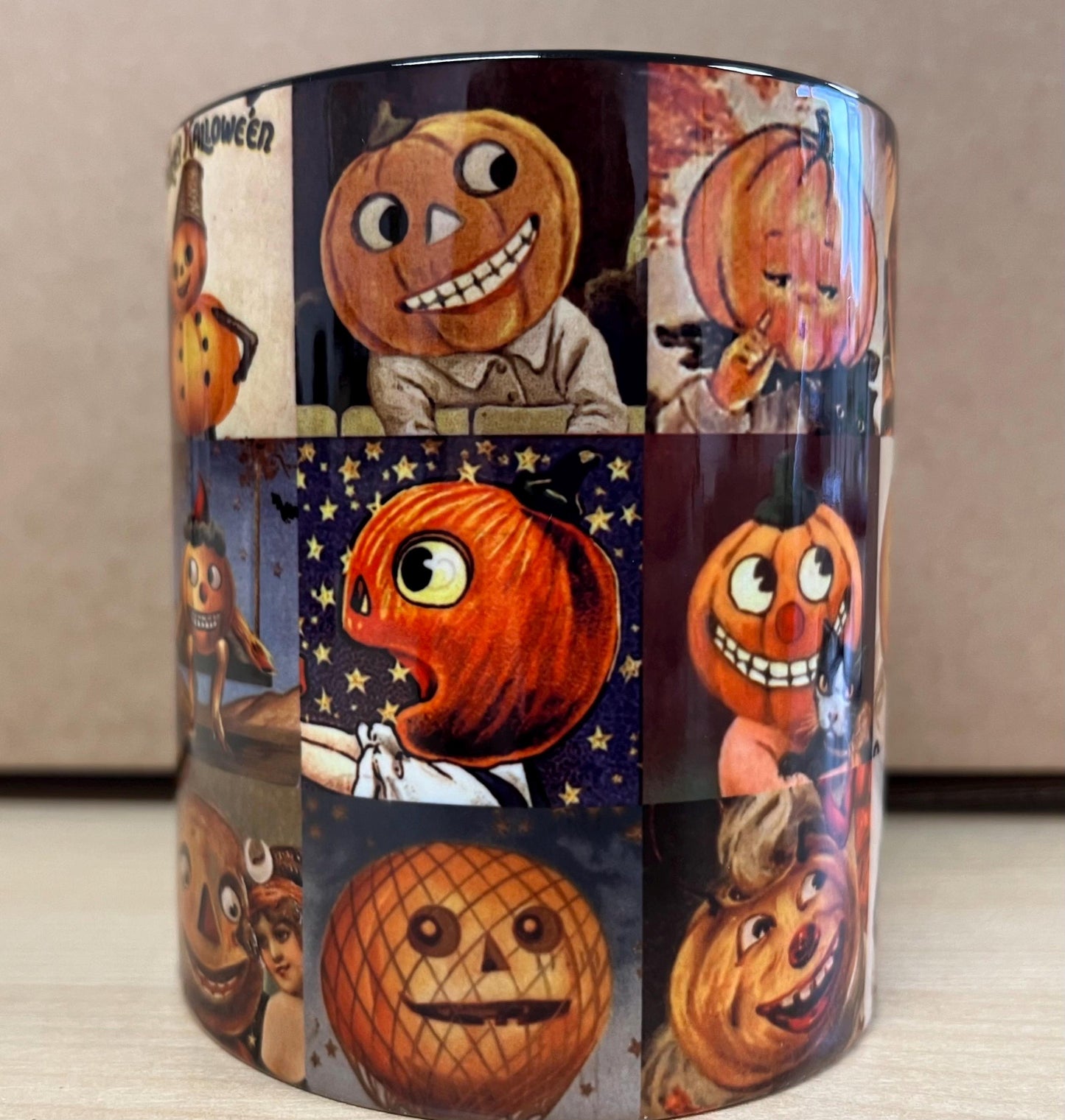Creepy Vintage Pumpkin Mug