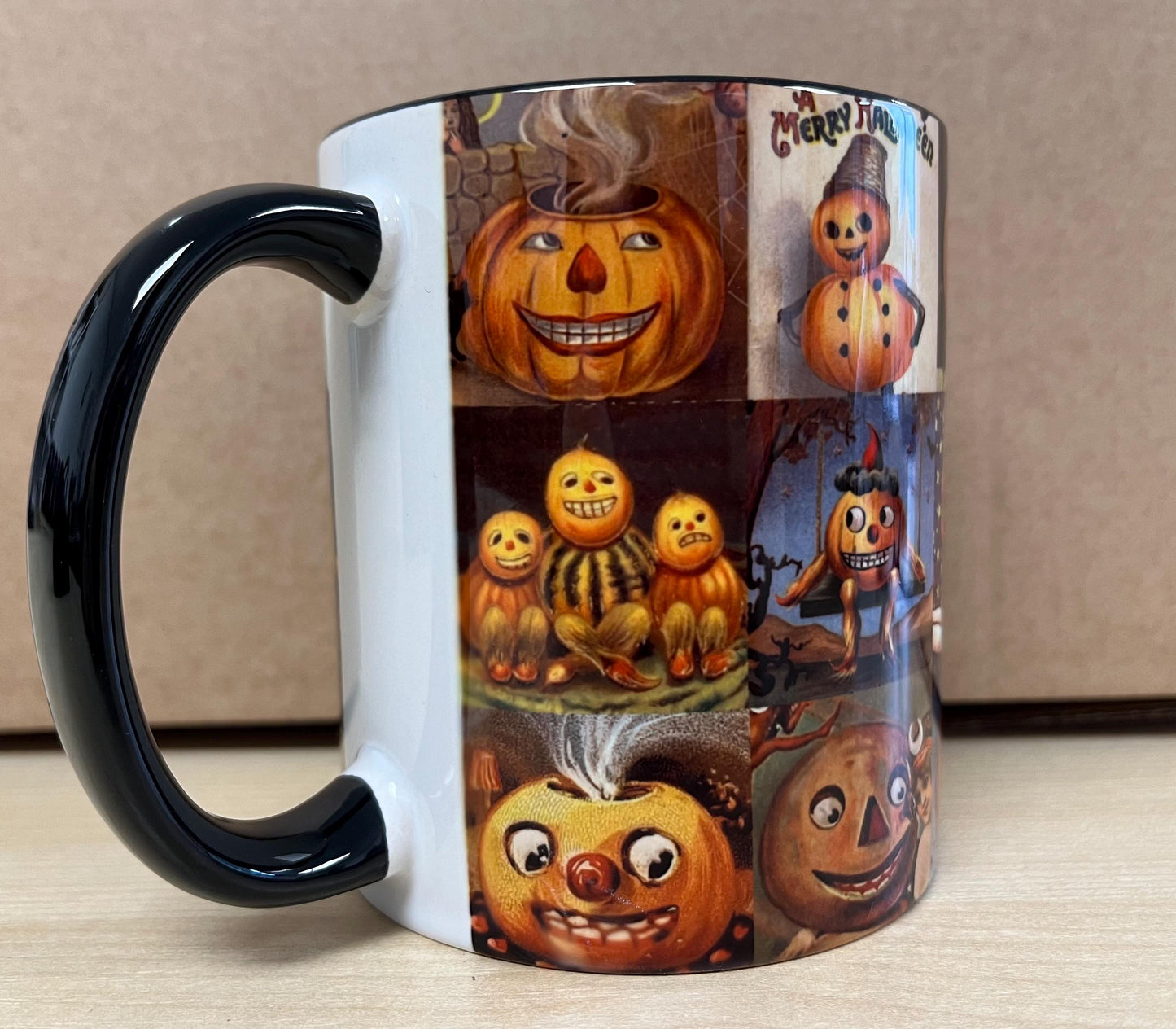 Creepy Vintage Pumpkin Mug