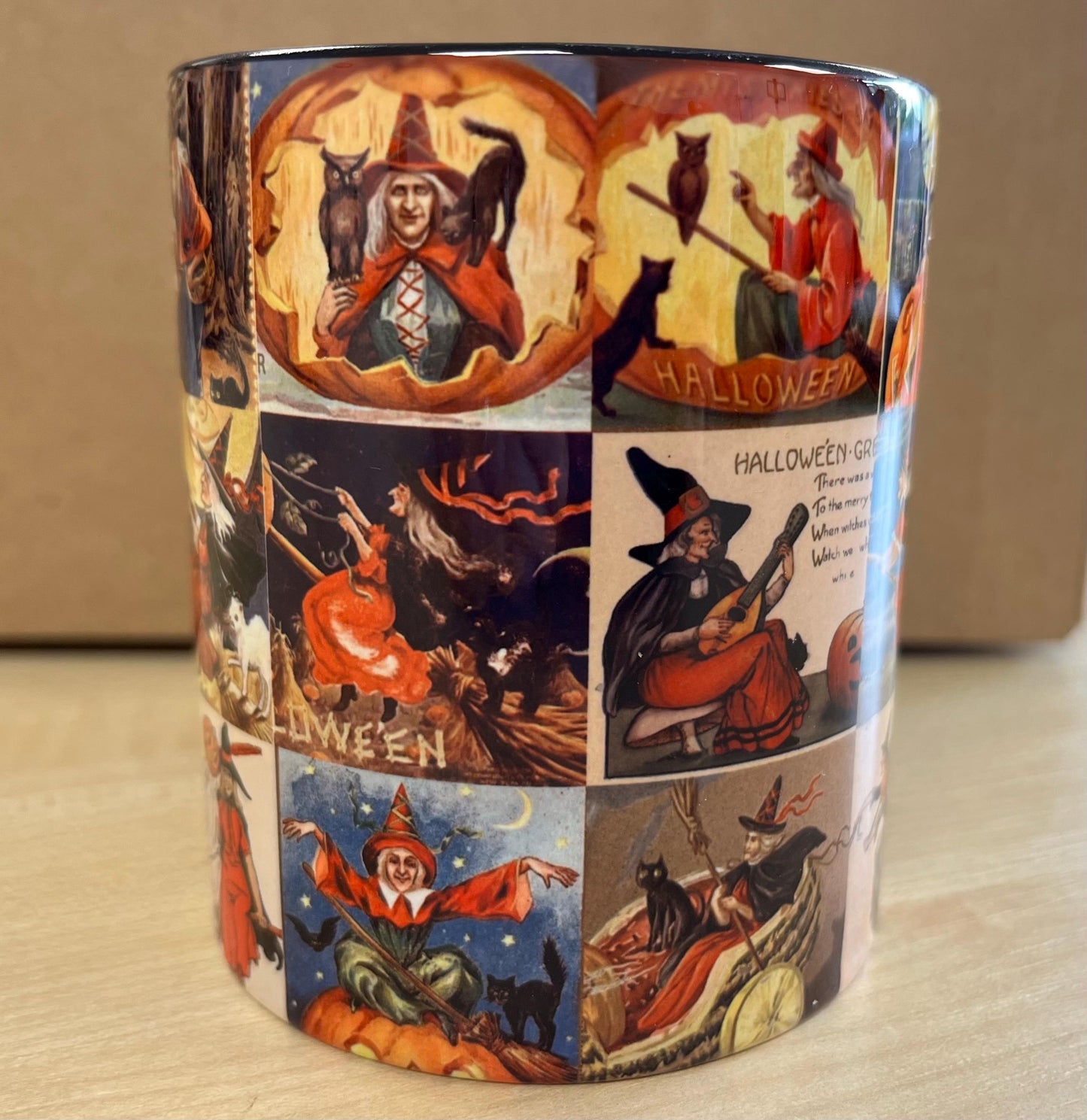 Vintage Halloween Witch Mug