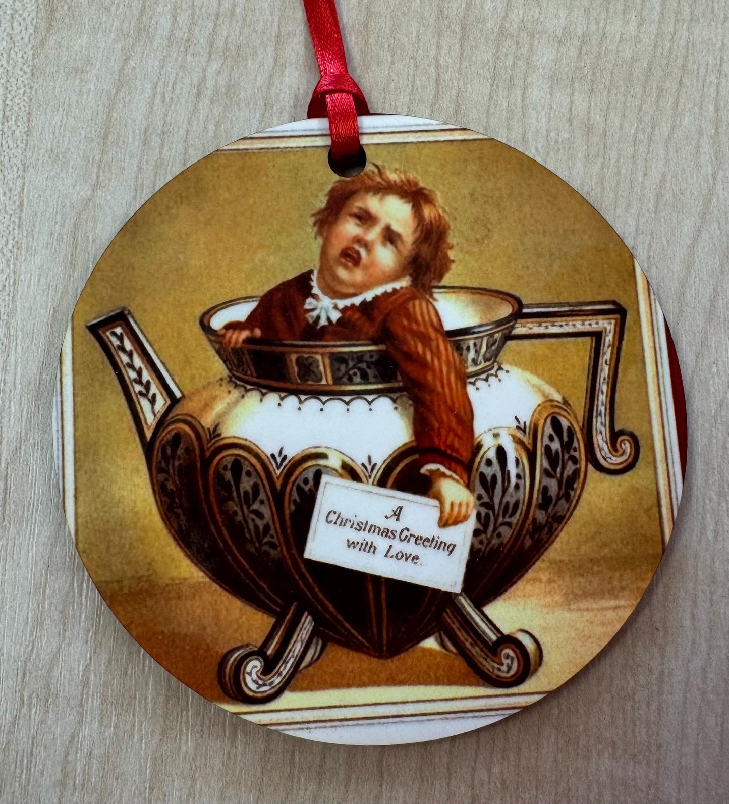 Creepy Vintage Christmas Tree Decorations (set 2) - Double sided