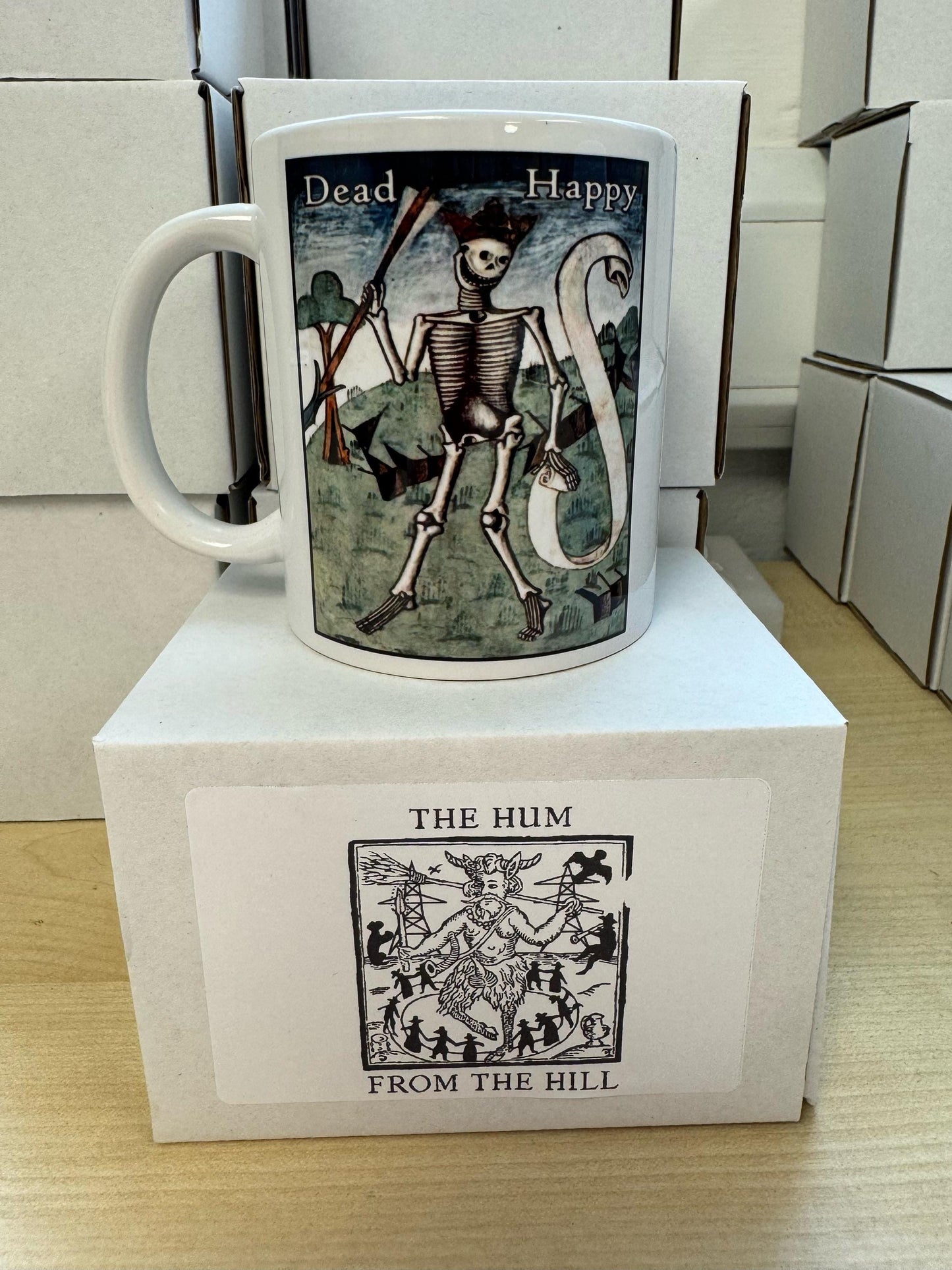 Dead Happy Skeleton mug