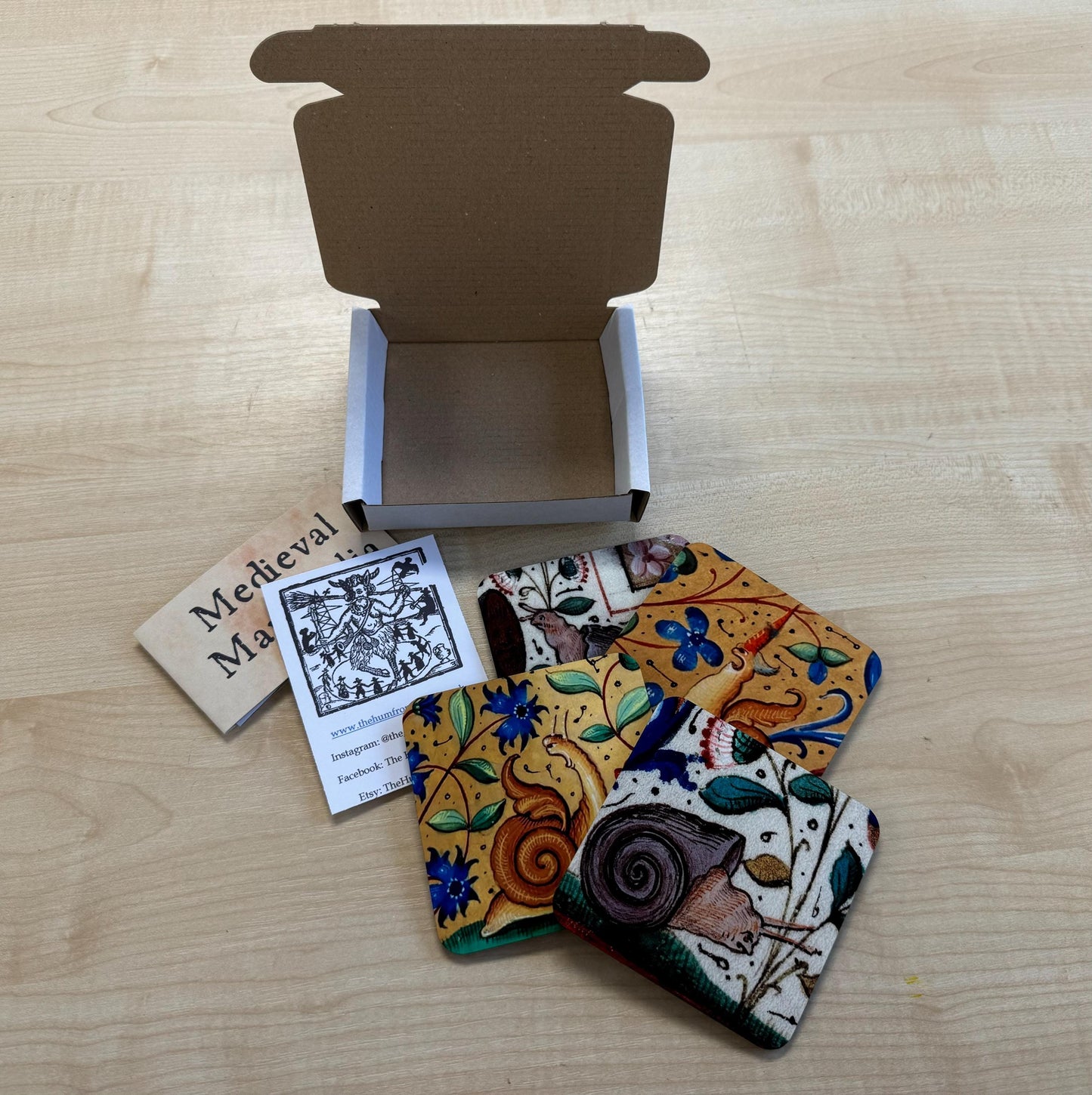 Aberdeen Bestiary Coasters - set of 4