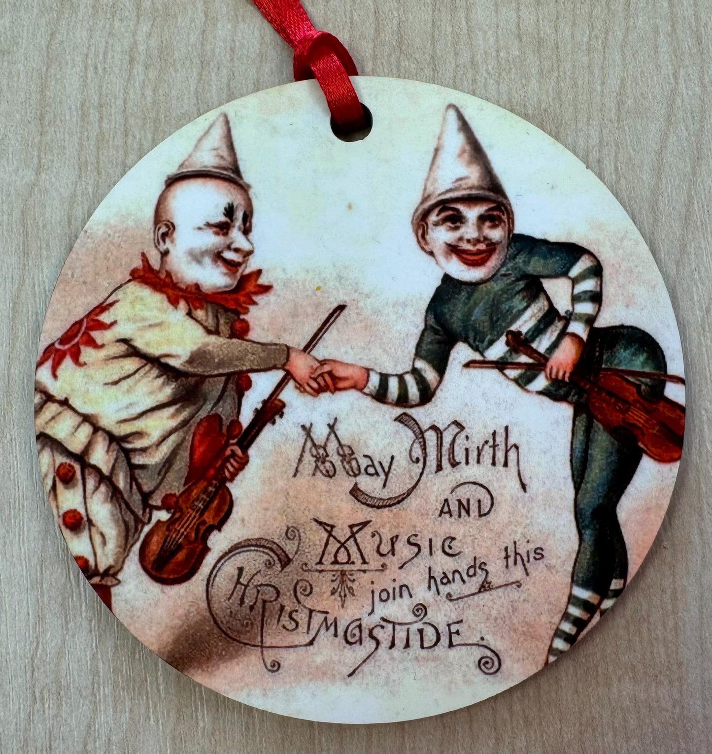 Creepy Vintage Christmas Tree Decorations (set 2) - Double sided