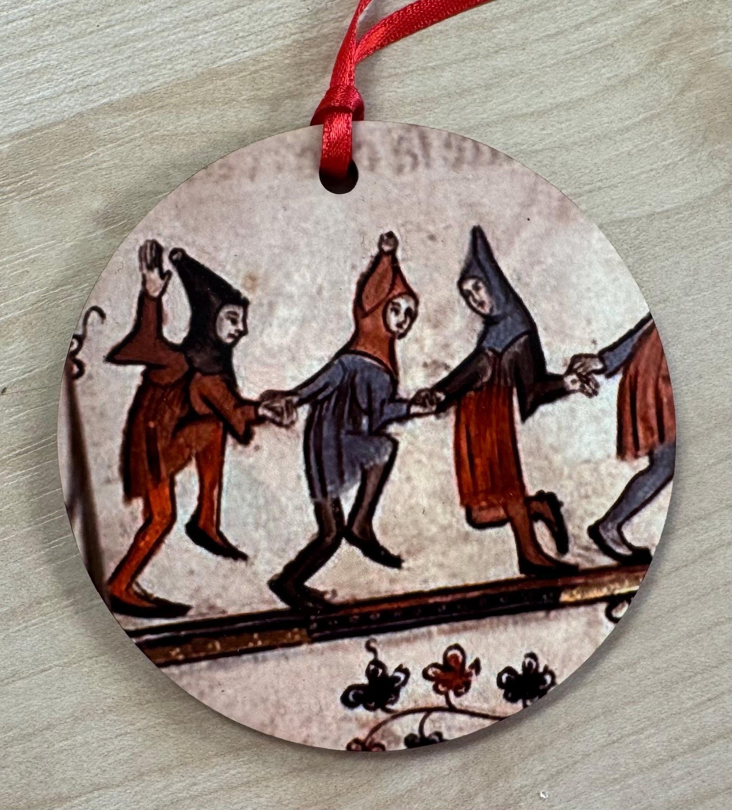 Medieval Mummers Tree Decorations - Double sided