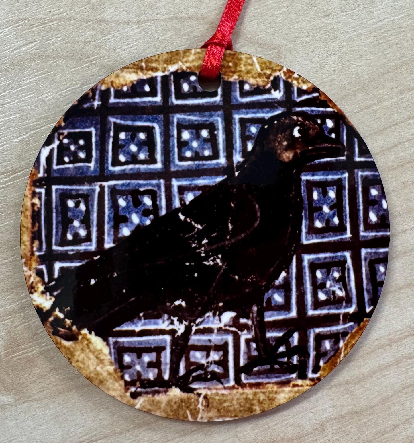 Medieval Crow Tree Decorations - Double sided