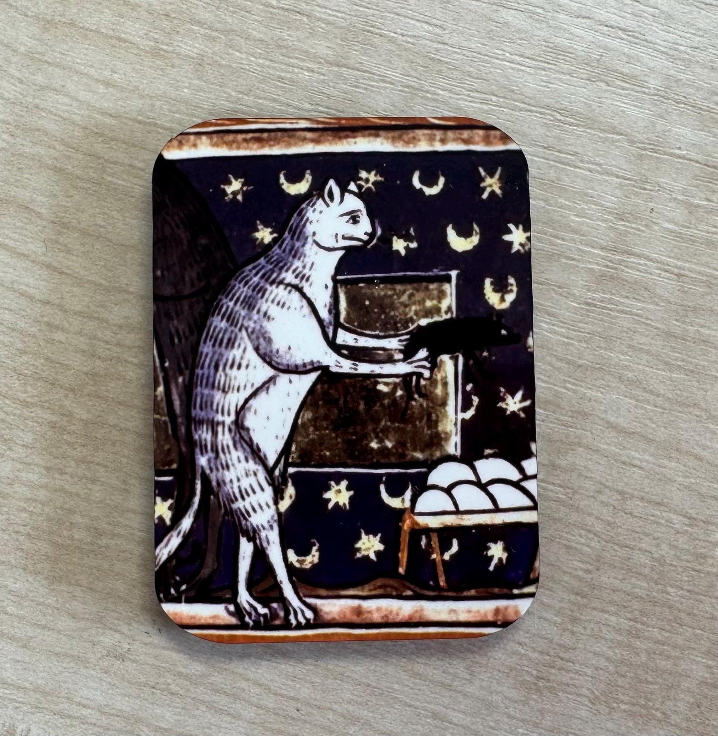Medieval Cat Fridge Magnets