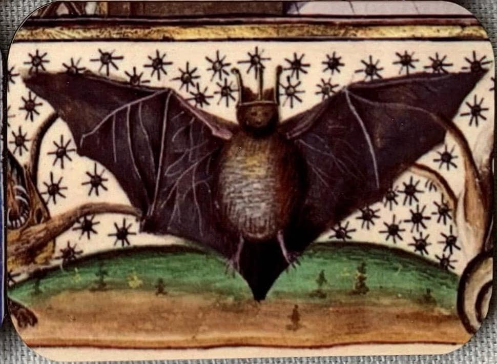 Medieval Bat Fridge Magnets