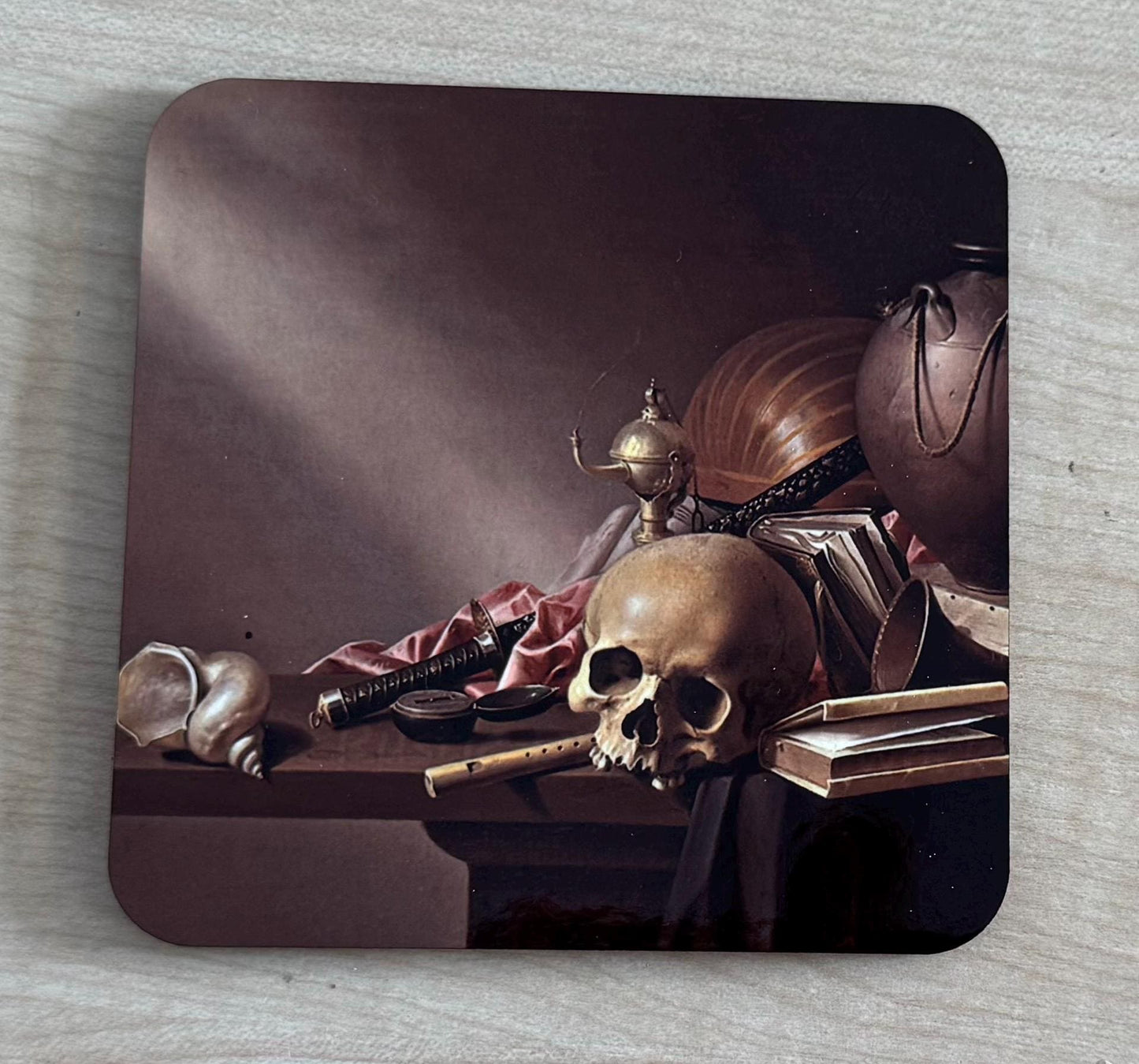 Memento Mori coasters - set of 4
