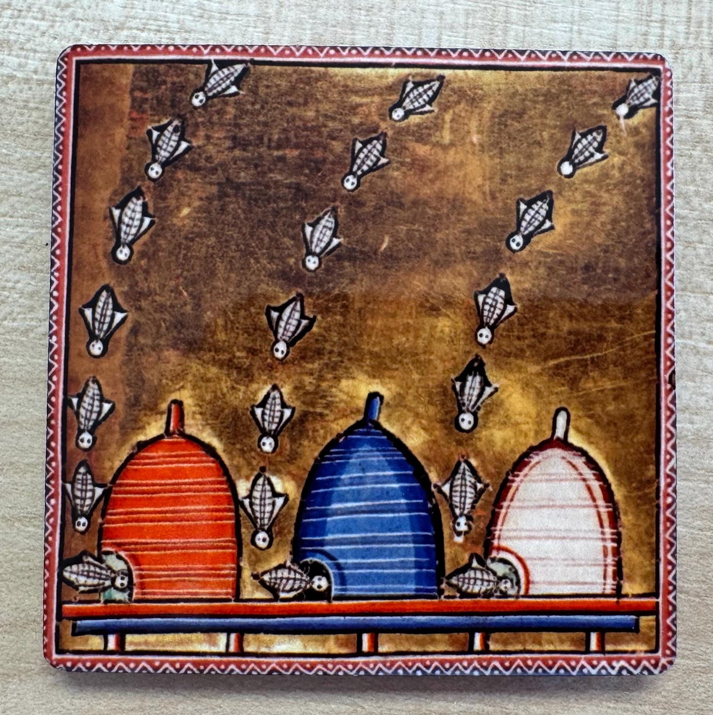 Medieval Bee magnets