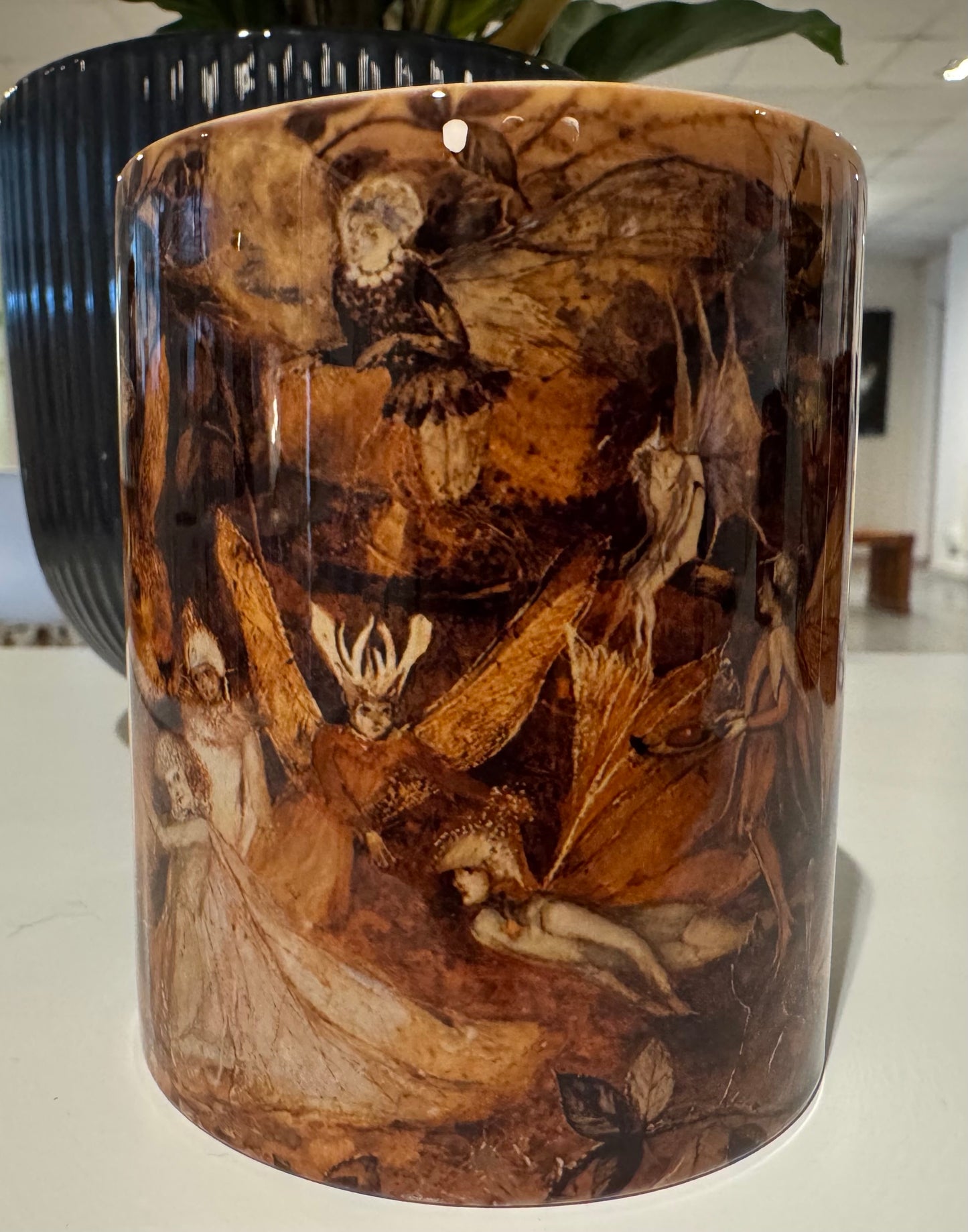 Rabbit amongst Fairies Mug by John Anster Fitzgerald