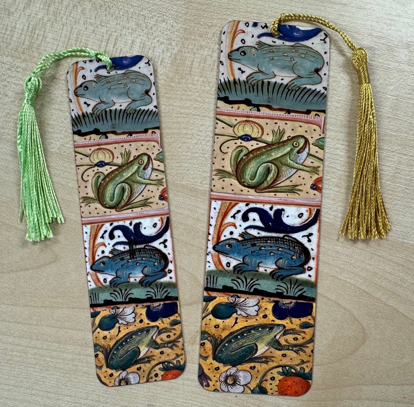 Medieval Frog Bookmark (aluminium) - choose from 2 sizes