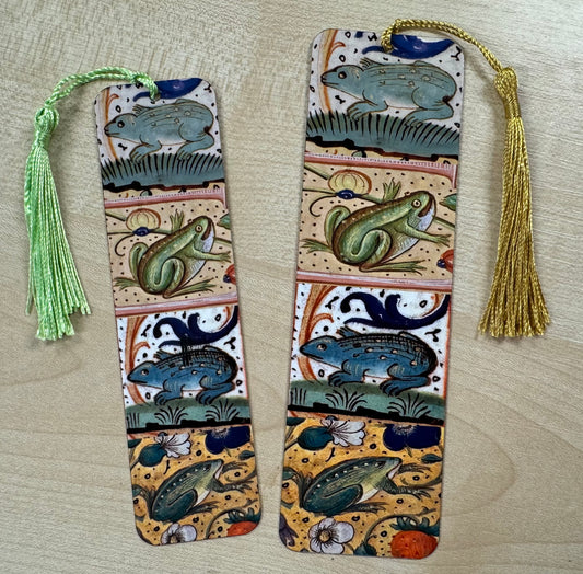 Medieval Frog Bookmark (aluminium) - choose from 2 sizes