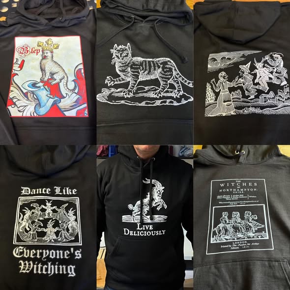 Hoodie With Zip and Image on the Back