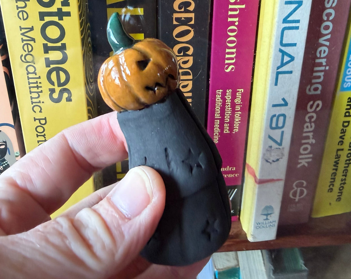 Pumpkin Head Figurine