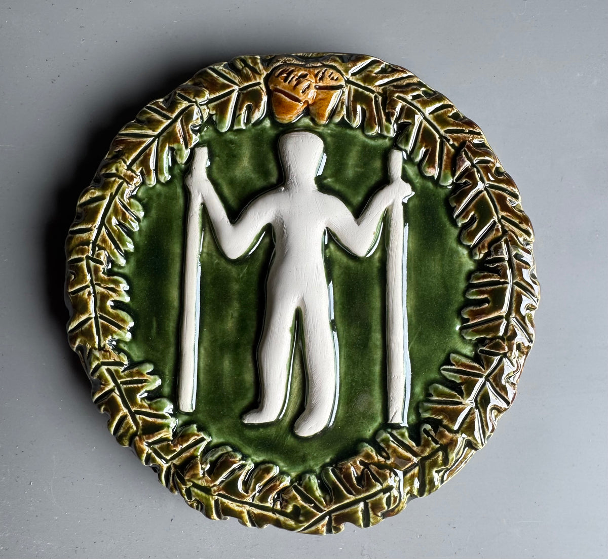 Long man of Wilmington wall plaque