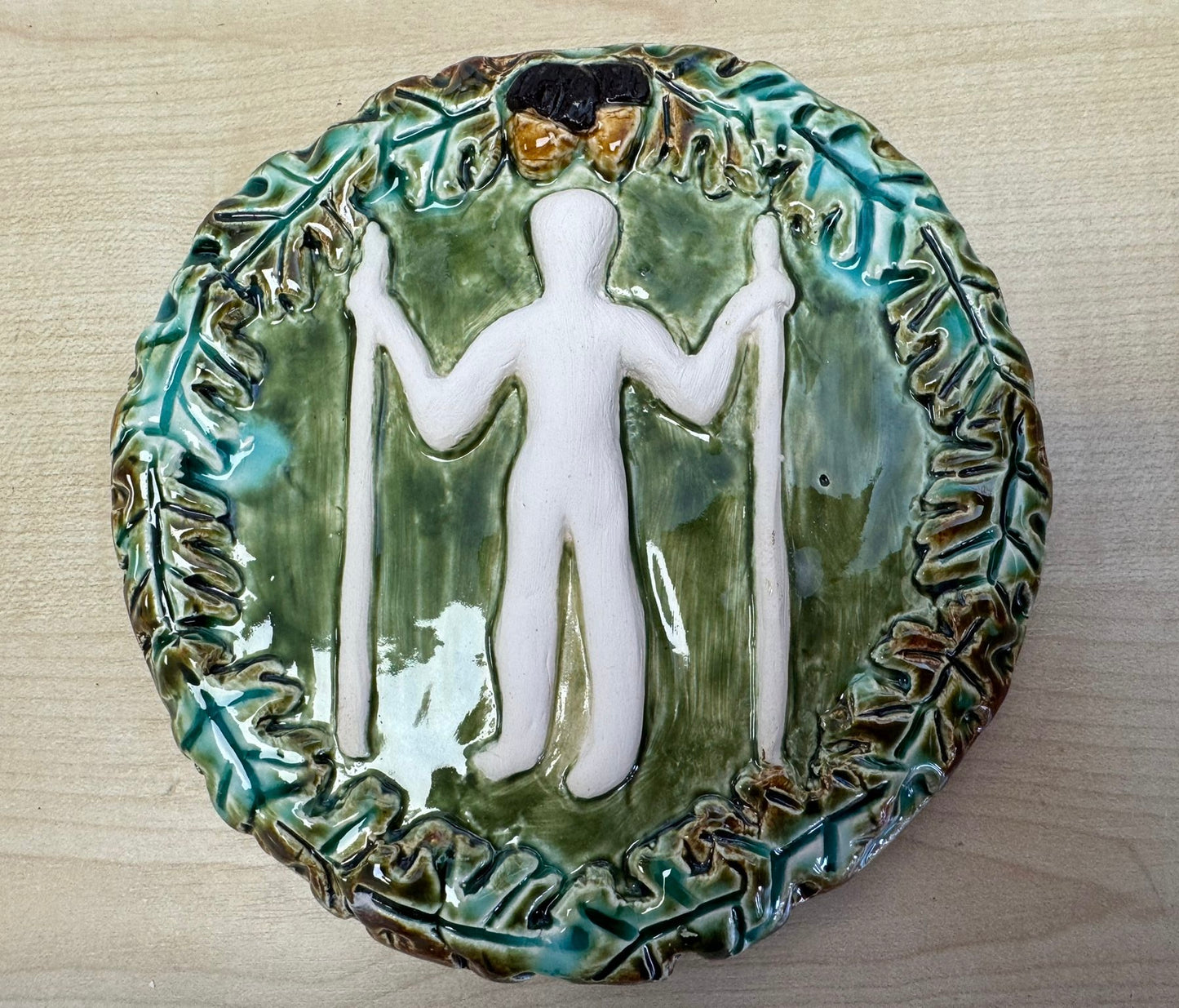 Long man of Wilmington wall plaque test piece