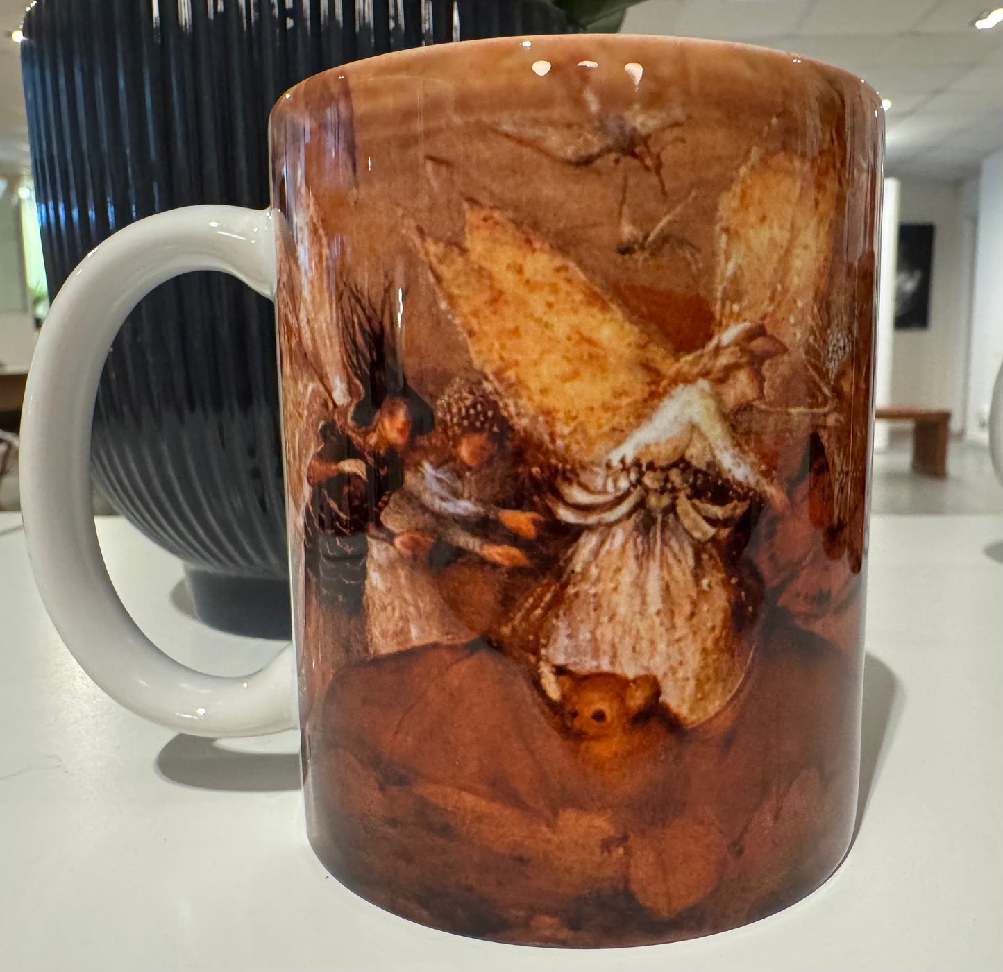 Cat amongst Fairies Mug by John Anster Fitzgerald