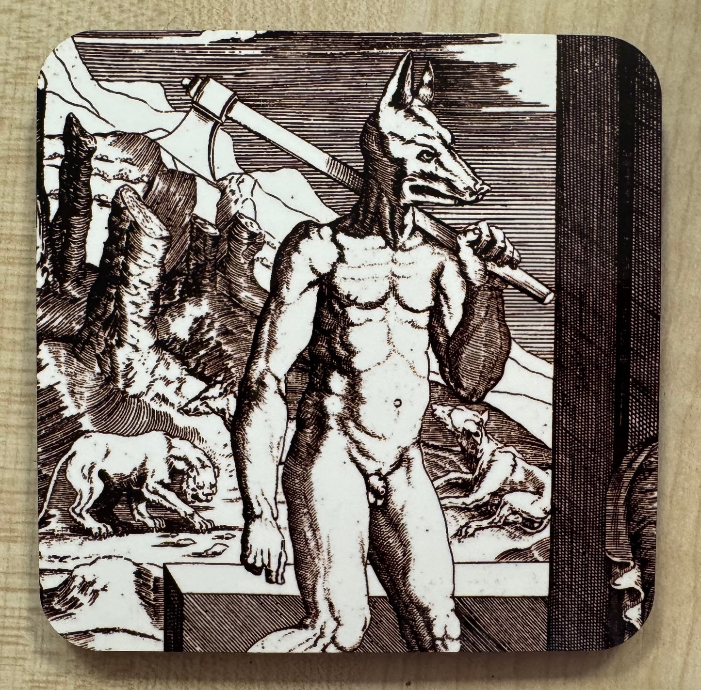 Werewolf (15th-18th century) coasters - set of 4