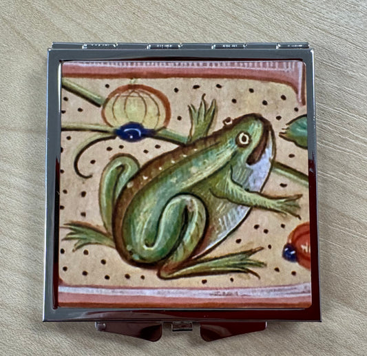 Medieval Frog Compact Mirror