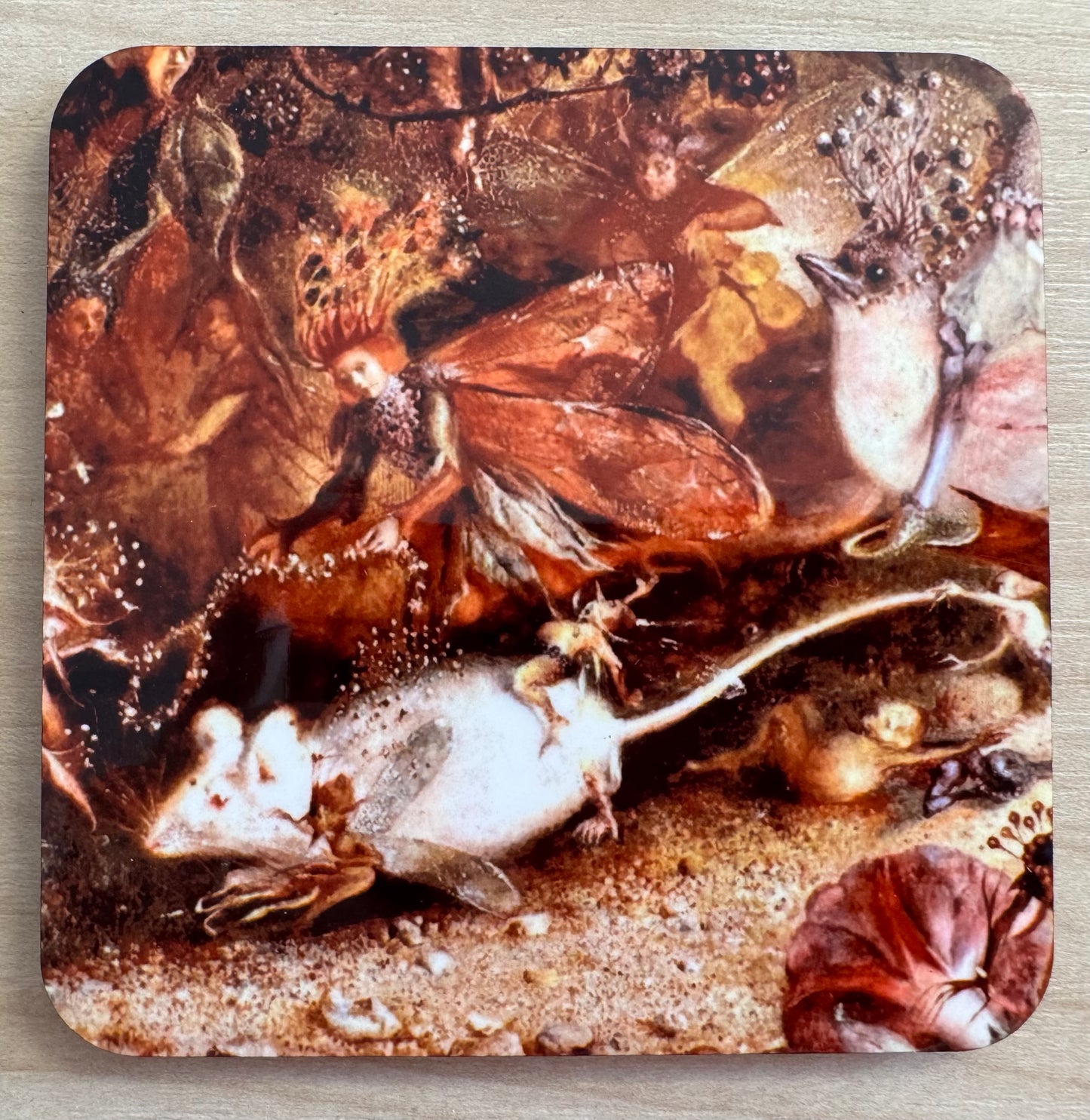 John Anster Fitzgerald art coasters - set of 4