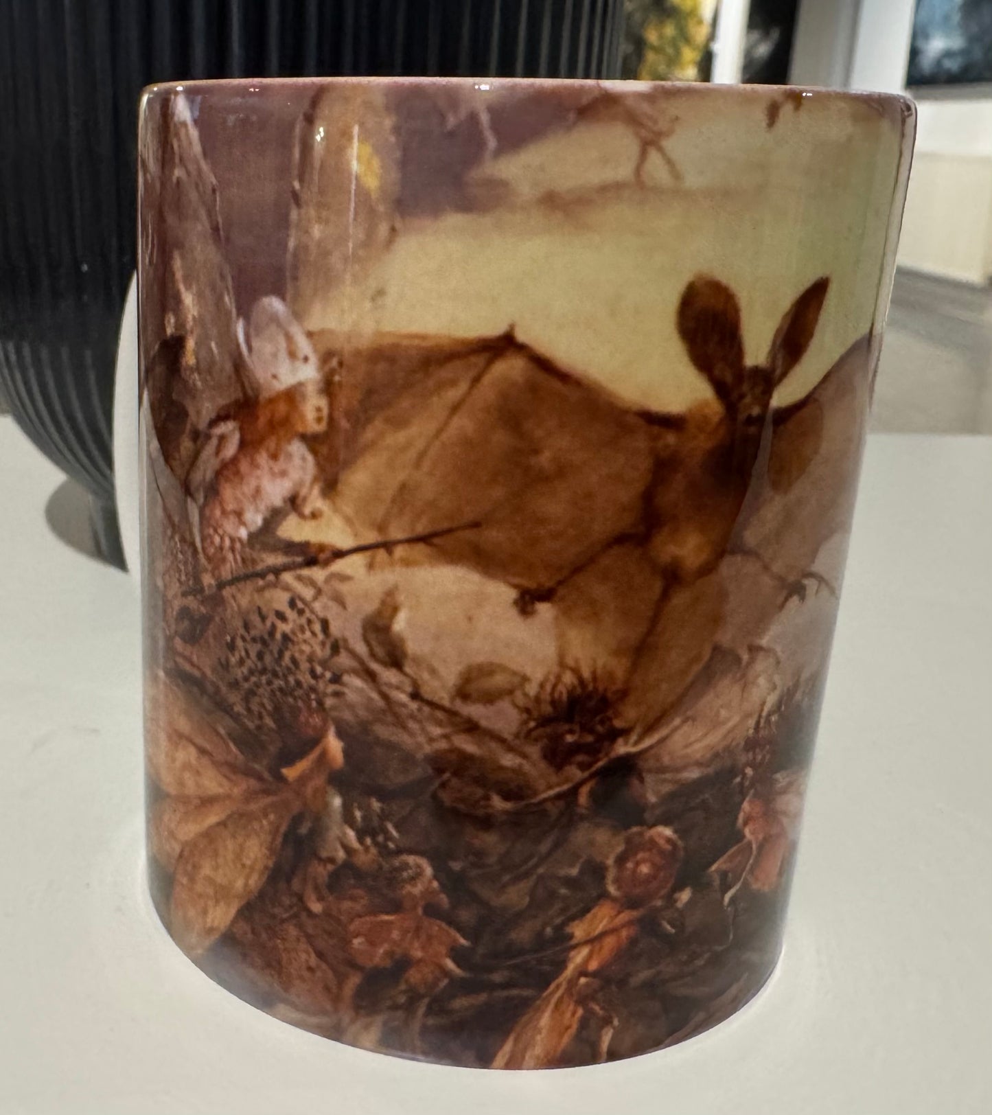 Bat and Fairy Mug by John Anster Fitzgerald