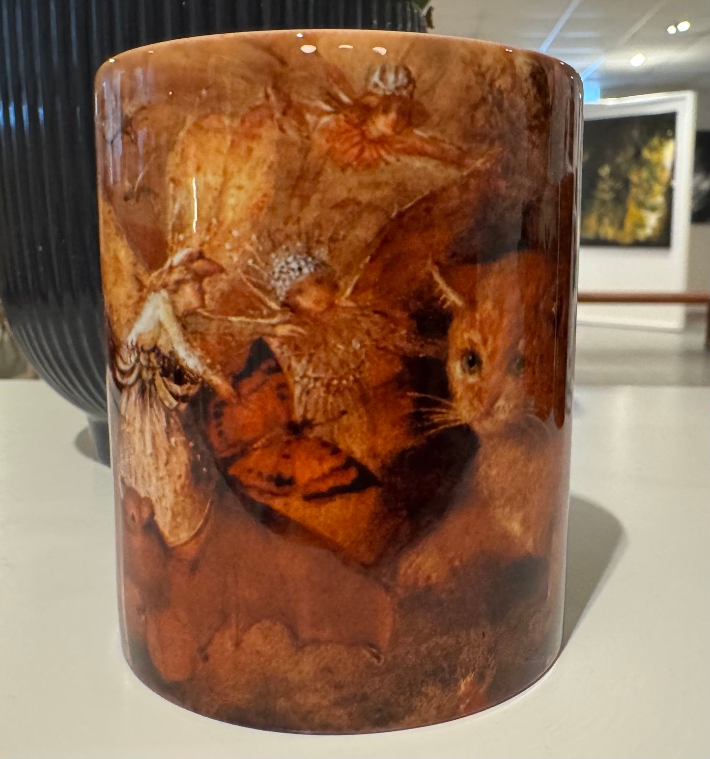 Cat amongst Fairies Mug by John Anster Fitzgerald