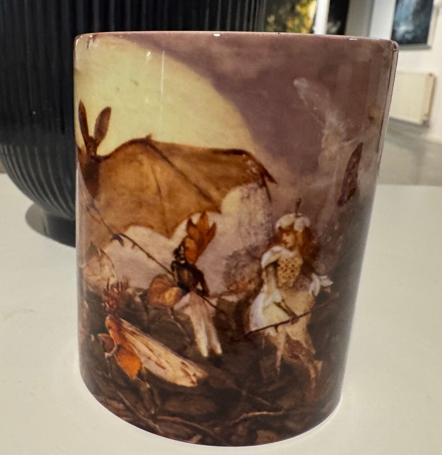 Bat and Fairy Mug by John Anster Fitzgerald