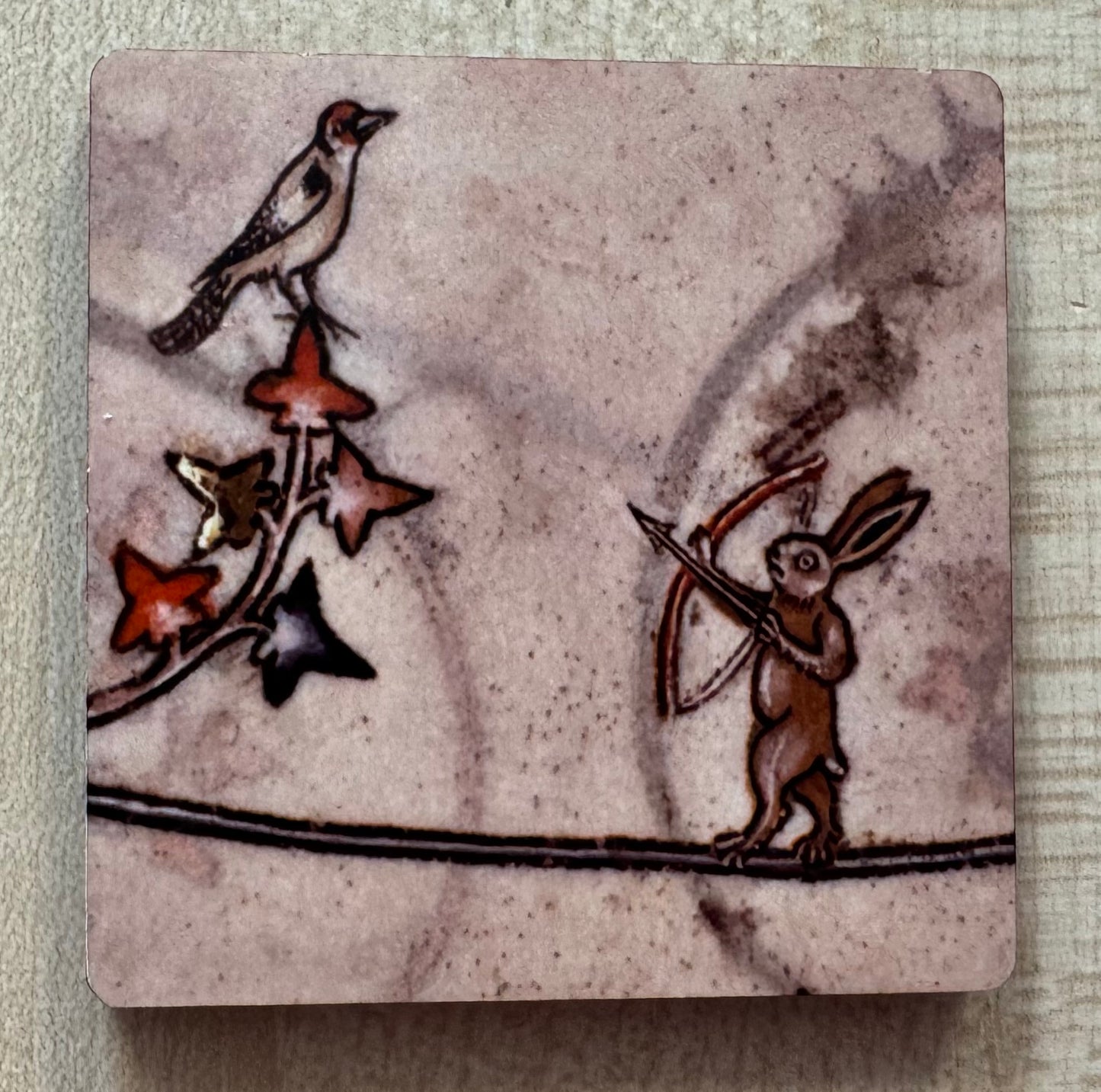 Medieval battle bunny/rabbit magnets