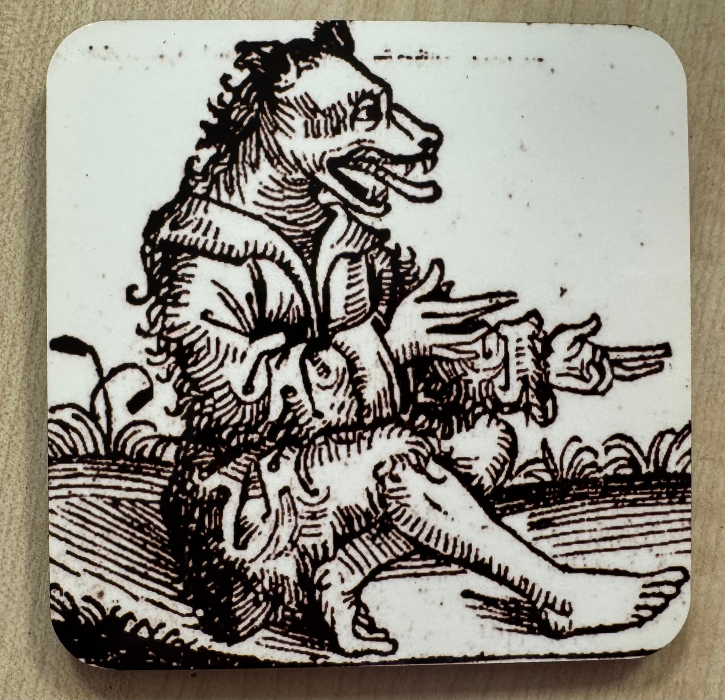 Werewolf (15th-18th century) coasters - set of 4