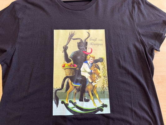 LADIES T Shirt - Krampus (rocking horse)