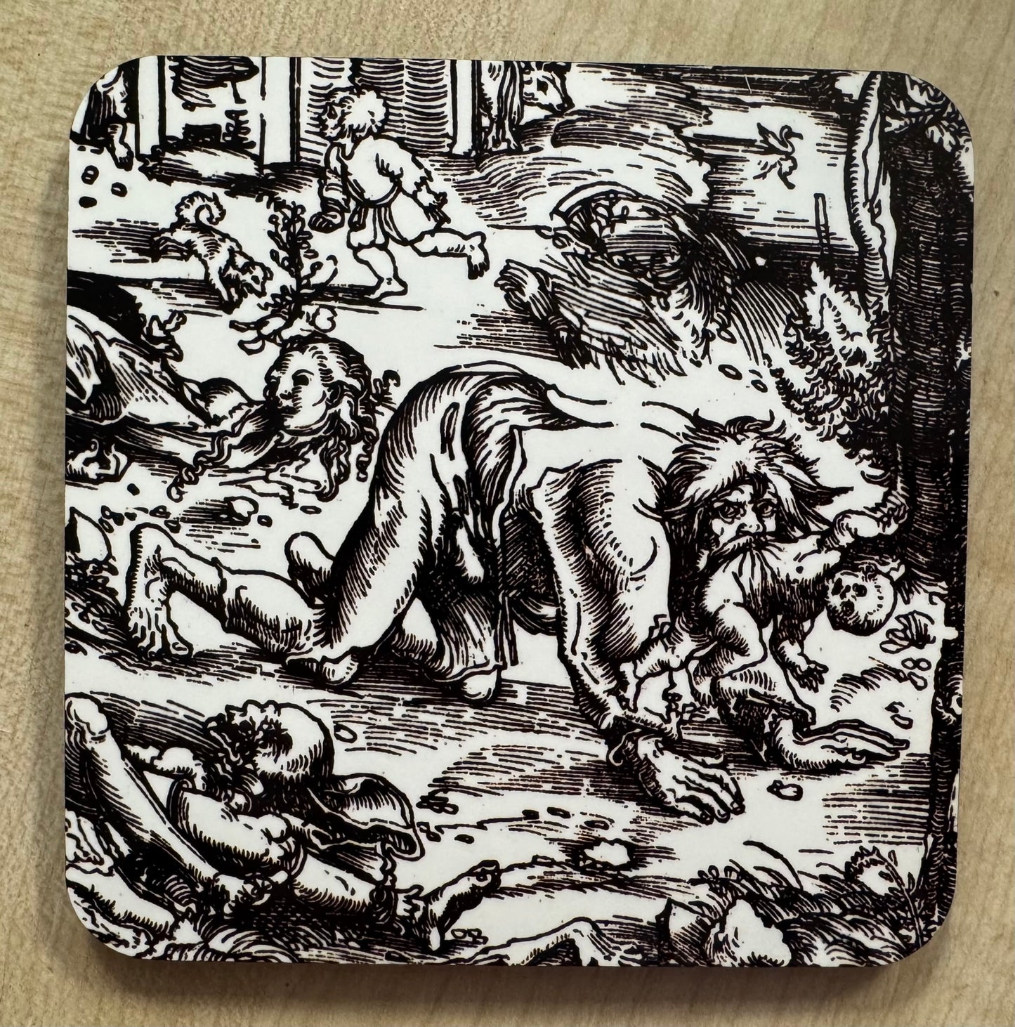 Werewolf (15th-18th century) coasters - set of 4