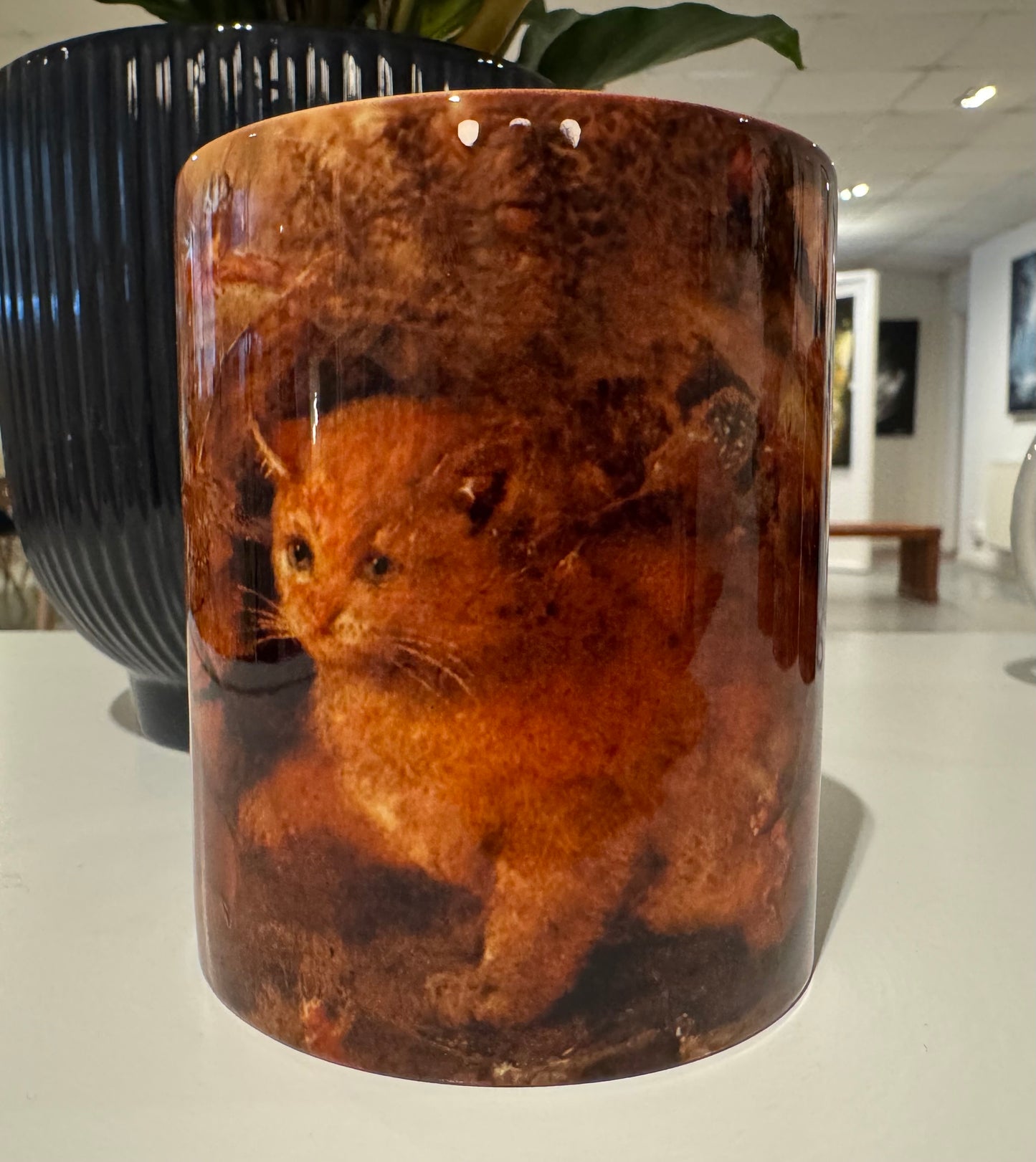 Cat amongst Fairies Mug by John Anster Fitzgerald