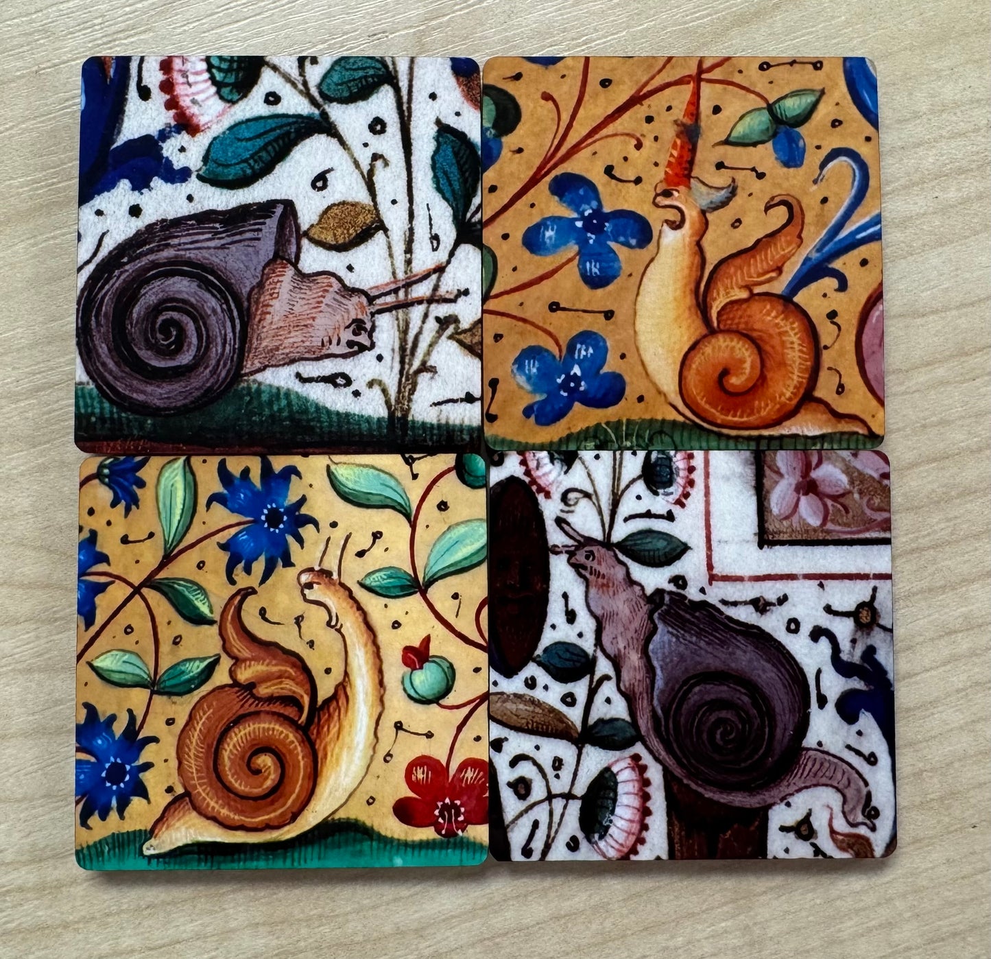 Medieval Snail magnets