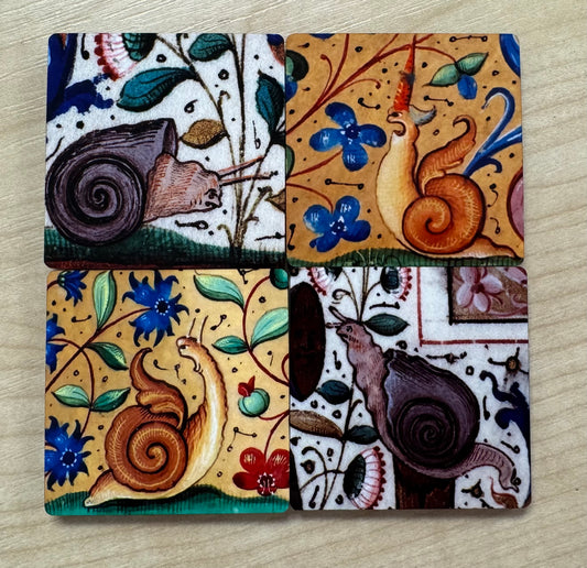 Medieval Snail magnets