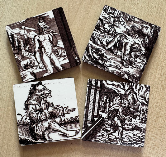 Werewolf (15th-18th century) magnets