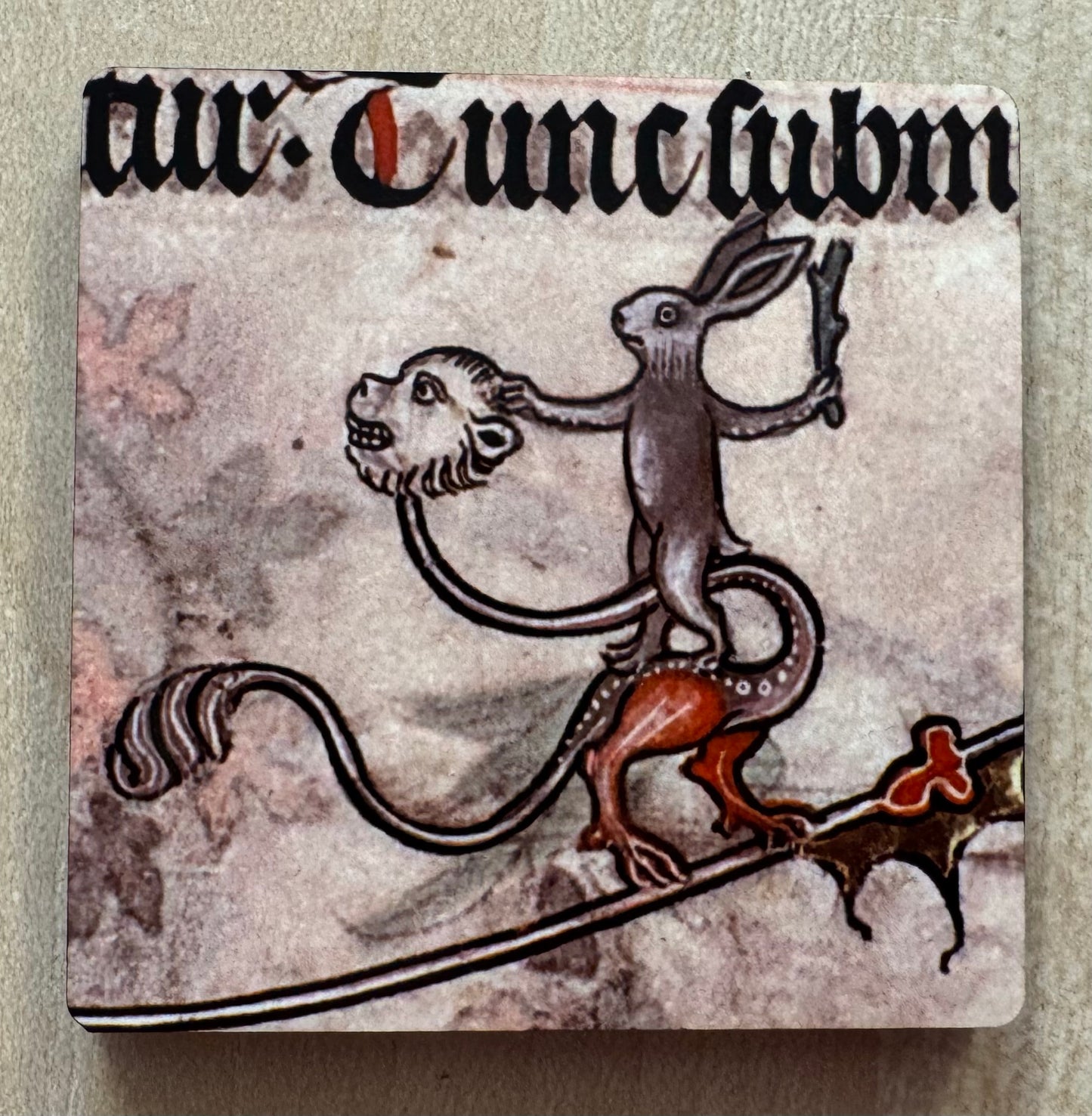 Medieval battle bunny/rabbit magnets