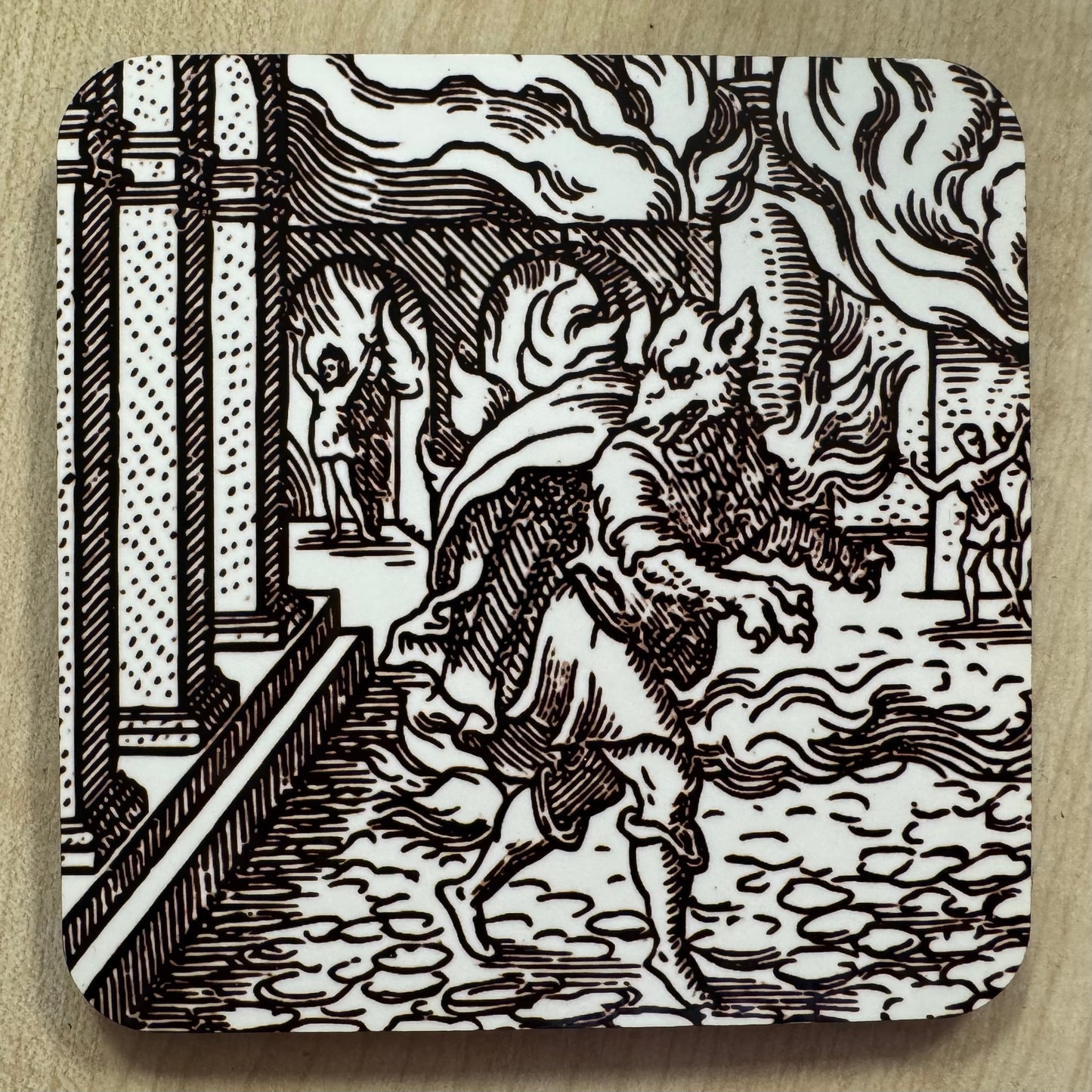 Werewolf (15th-18th century) coasters - set of 4