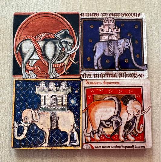 Medieval Elephant magnets