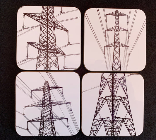 Pylon coasters - set of 4