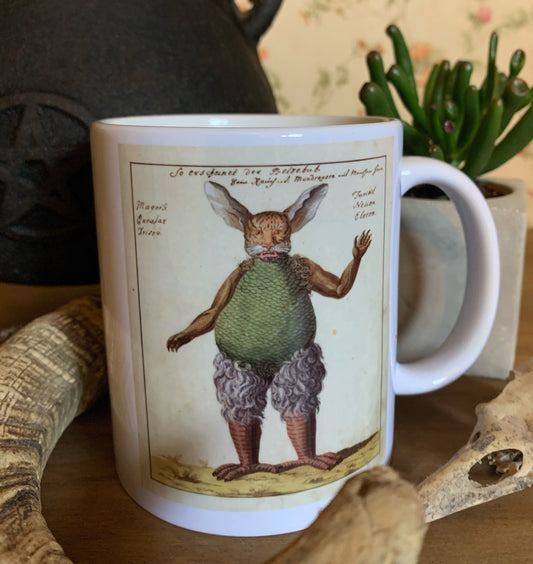 Bunny eared demon mug