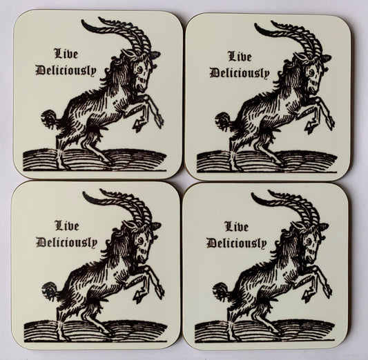 Black Phillip coasters - set of 4