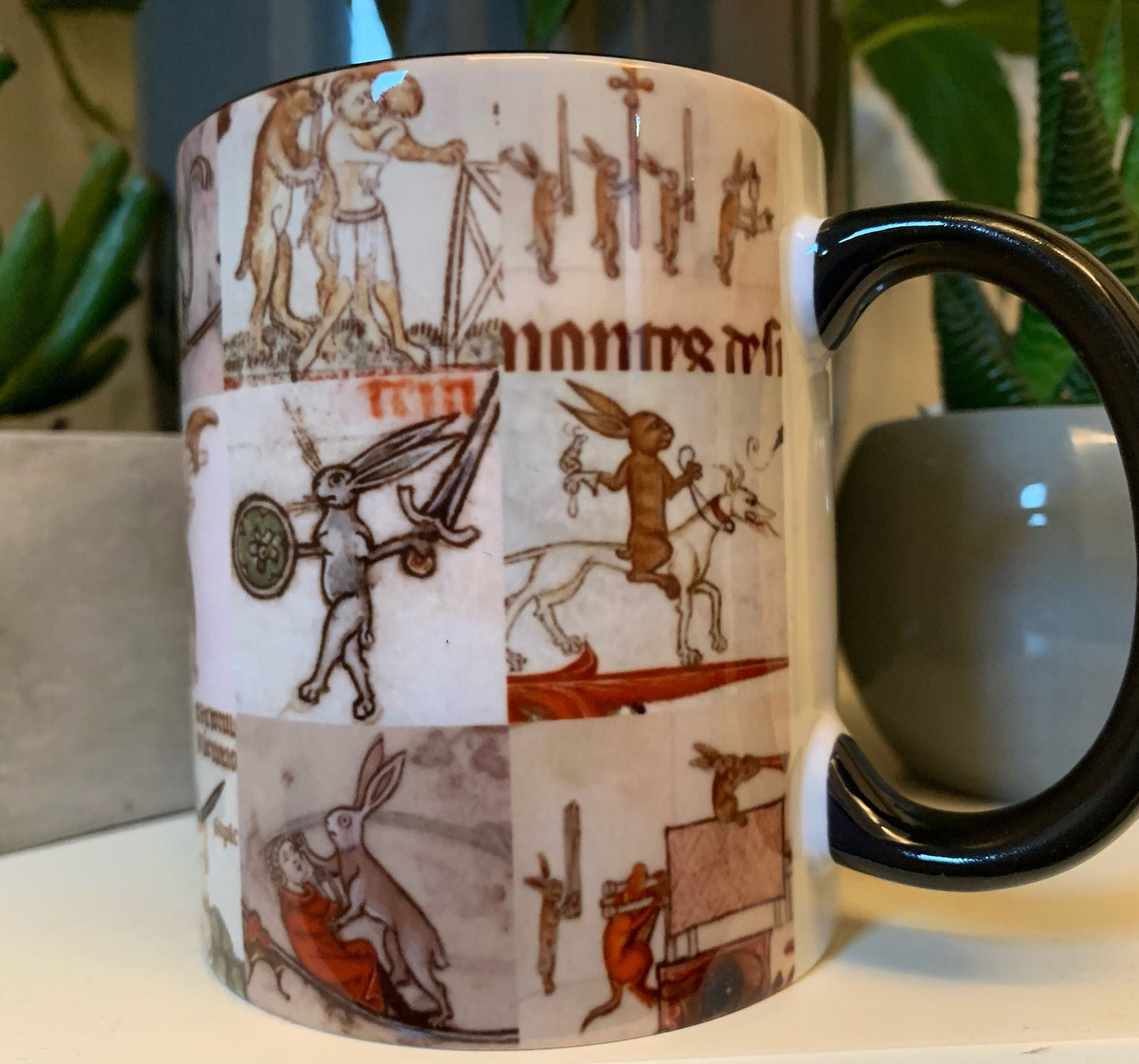 Medieval Battle Bunnies Mug