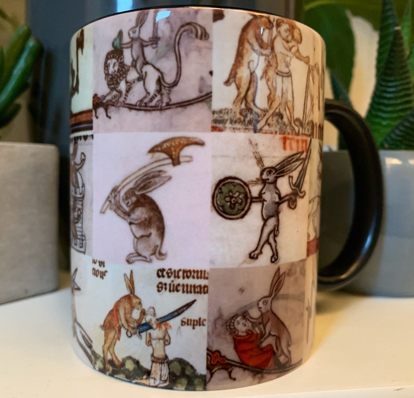 Medieval Battle Bunnies Mug
