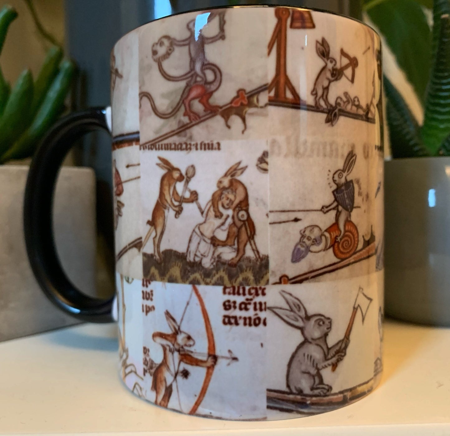 Medieval Battle Bunnies Mug