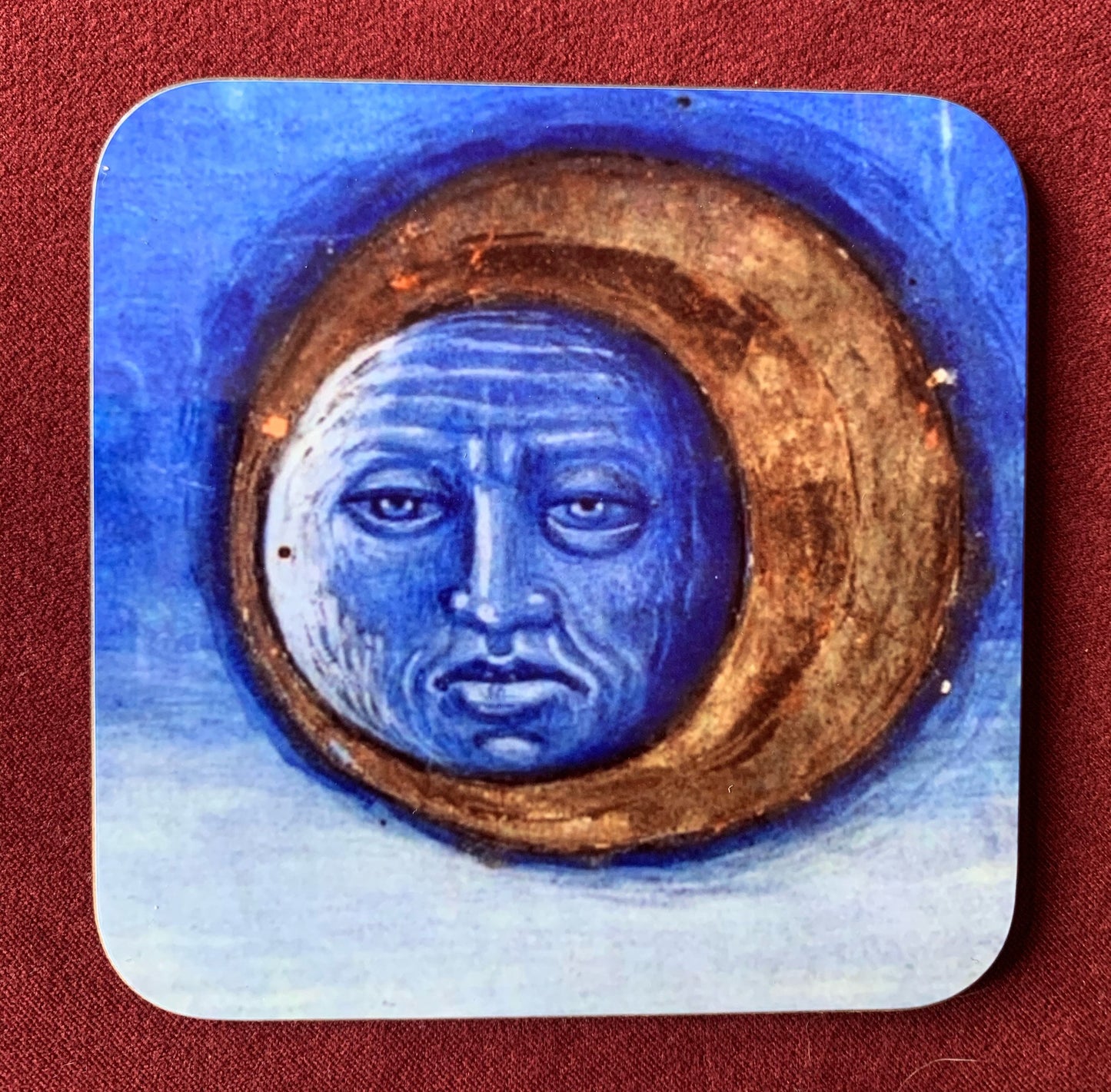 Medieval Sun and Moon coasters - set of 4