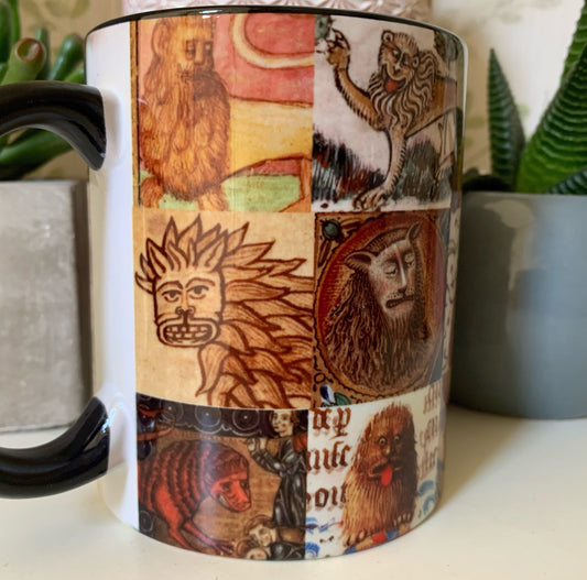 Majestic Lion Marginalia Mug