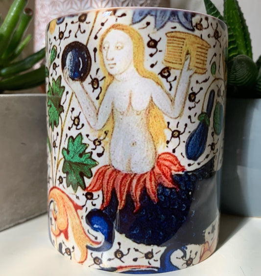Medieval Mermaid Mug (Marginalia)