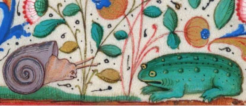 Medieval Snail and Toad Mug
