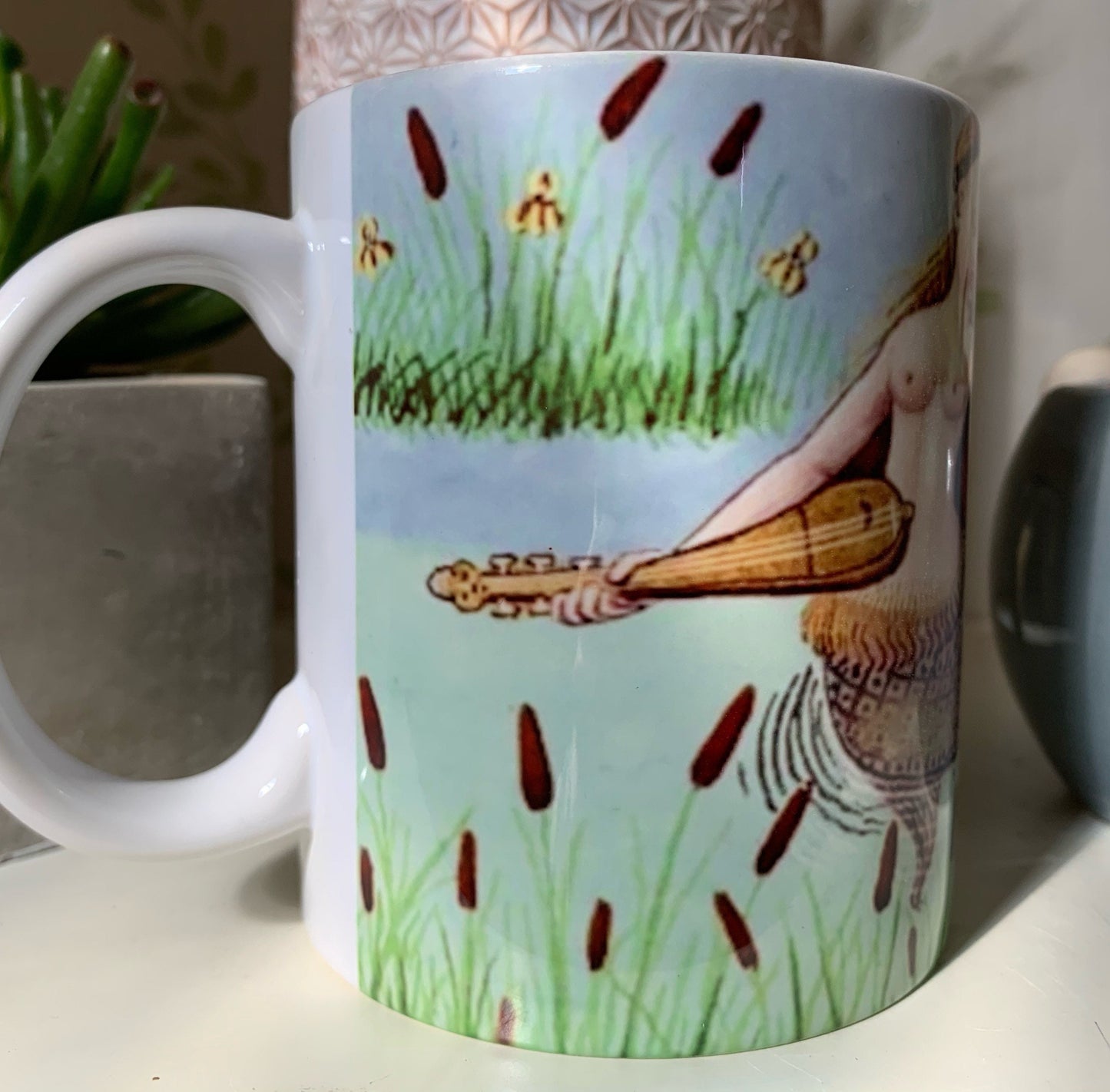 Medieval Mermaid Painting Mug